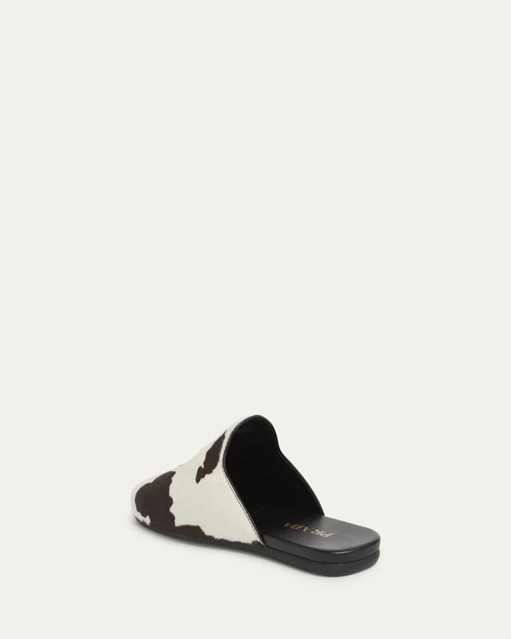 Pony Hair Flat Mules - Image 5