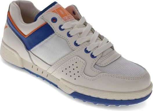 snow white/blue/orange