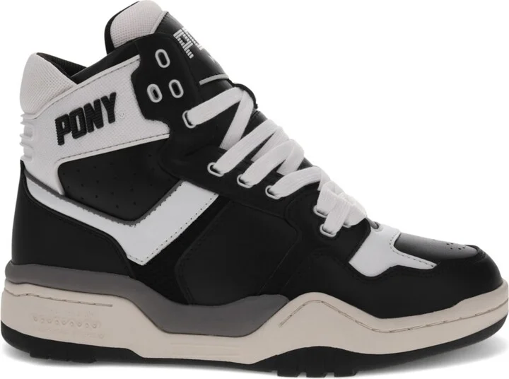 Pony Men's M-100 Archive Sneaker - Black/White - Image 2
