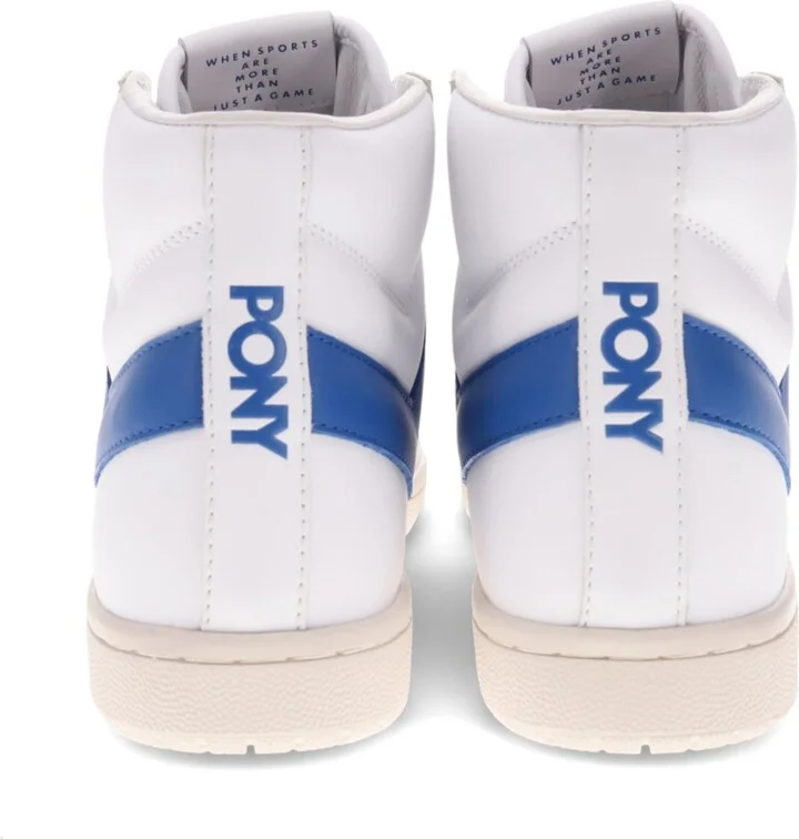 Pony Men's M Pro High Sneakers - White/Blue - Image 5