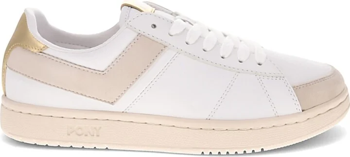 Pony Men's M-Pro-Low Metallic Sneaker - White/Gold - Image 2