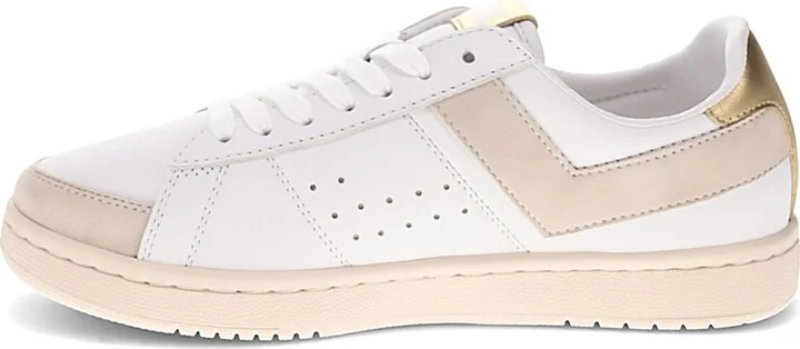 Pony Men's M-Pro-Low Metallic Sneaker - White/Gold - Image 3