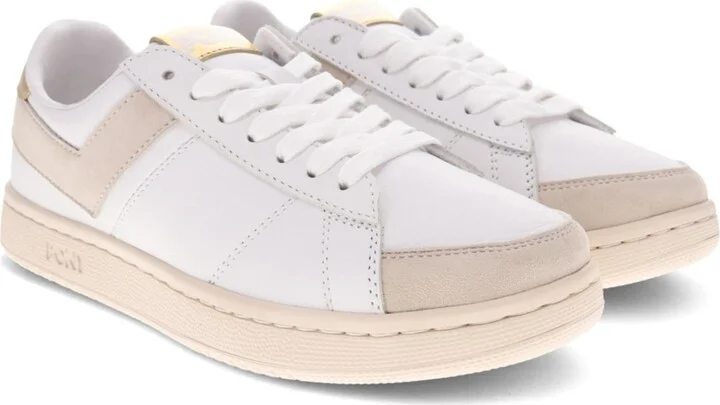 Pony Men's M-Pro-Low Metallic Sneaker - White/Gold