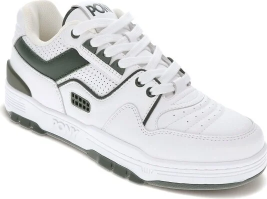 white/dark green