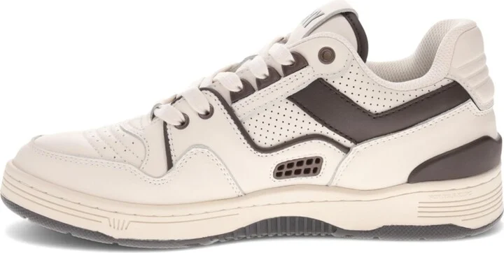 Pony Men's M100 Low Sneaker - White/Brown - Image 3