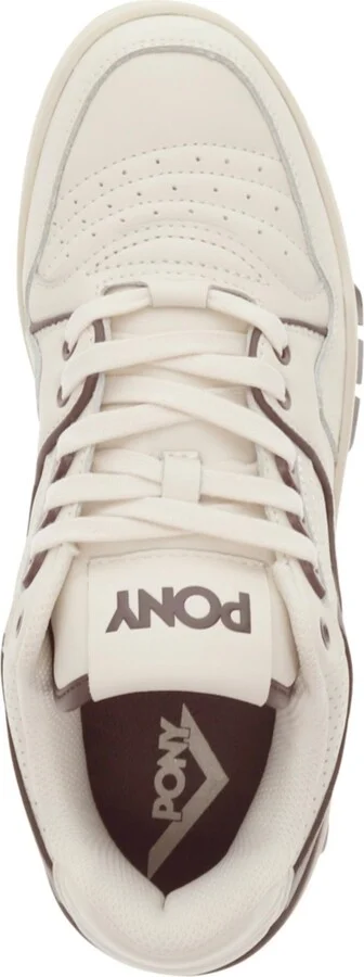 Pony Men's M100 Low Sneaker - White/Brown - Image 4