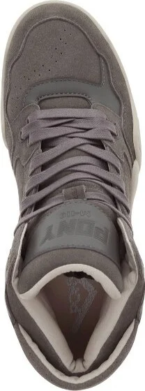 PONY Mens M110 Lux Genuine Leather and Suede Premium Lace Up Athletic Sneaker Shoe, Grey/Off White, Size - Image 2