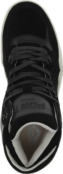 PONY Mens M110 Lux Genuine Leather and Suede Premium Lace Up Athletic Sneaker Shoe, Grey/Off White, Size - Image 4
