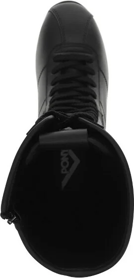 PONY Womens KO-80 Extra High Genuine Leather Premium Lace Up Athletic Sneaker Shoe, Black, Size - Image 3