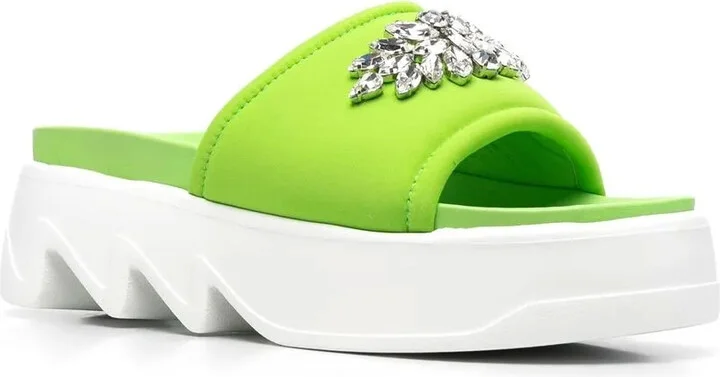Poolside crystal-embellished sandals - Image 2
