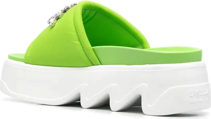 Poolside crystal-embellished sandals - Image 3