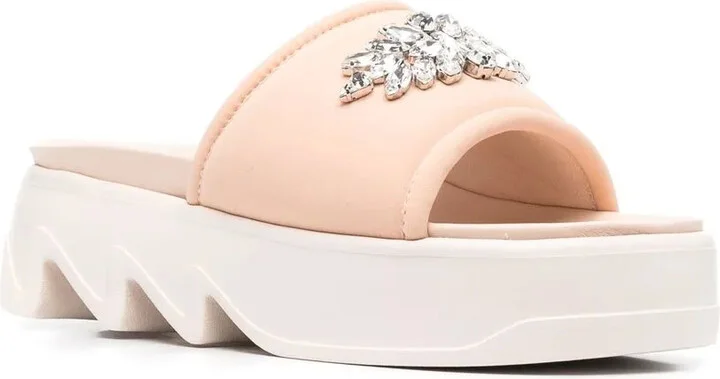 Poolside crystal-embellished sandals - Image 2