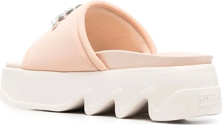 Poolside crystal-embellished sandals - Image 3