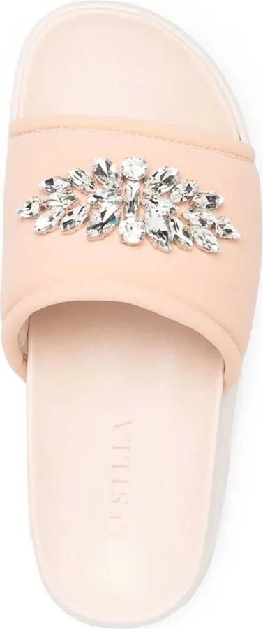 Poolside crystal-embellished sandals - Image 4