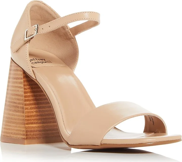 POP STAR Womens Leather Round toe Block Heel