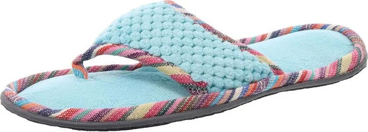 Popcorn Micoterry Elsie Womens Thong Flat Thong Slippers