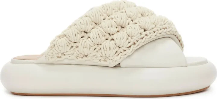 Popcorn Twist platform sandals