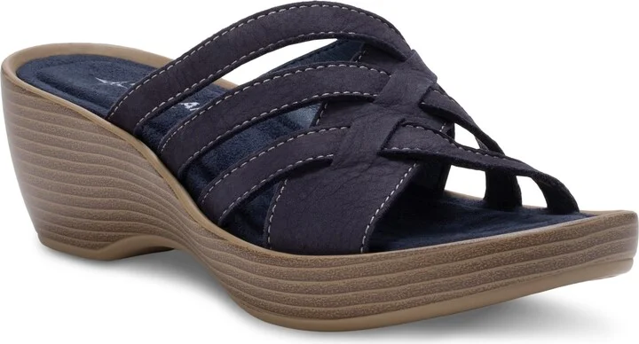 Poppy Leather Wedge Sandal