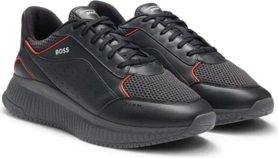 Porsche x trainers with leather and mesh