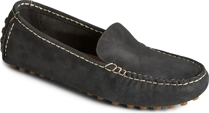 Port Driver Womens Studded Leather Moccasins