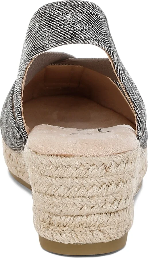 Port Side Metallic Espadrille Platform Wedge Pump - Image 4