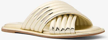 Portia Metallic Slide Sandal