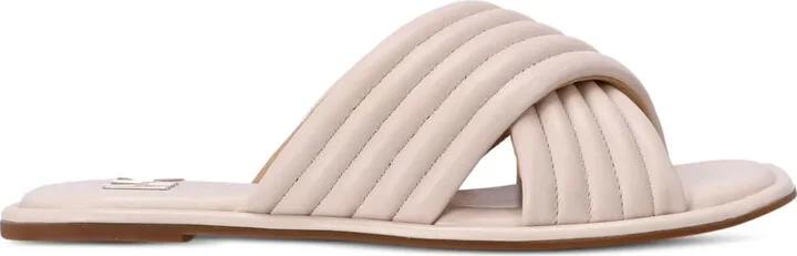 Portia quilted leather slides