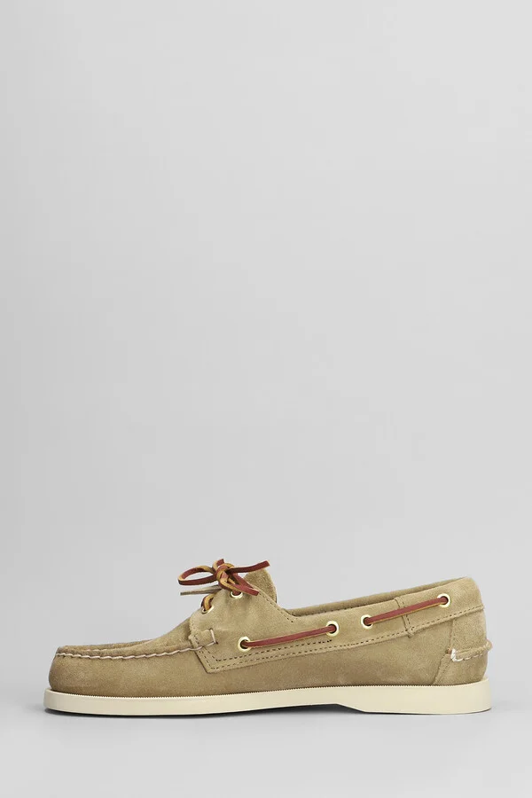 Portland Artisian Loafers In Beige Suede - Image 3