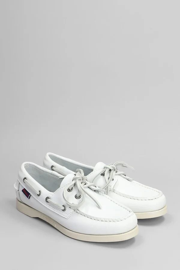 Portland Loafers In White Leather - Image 2