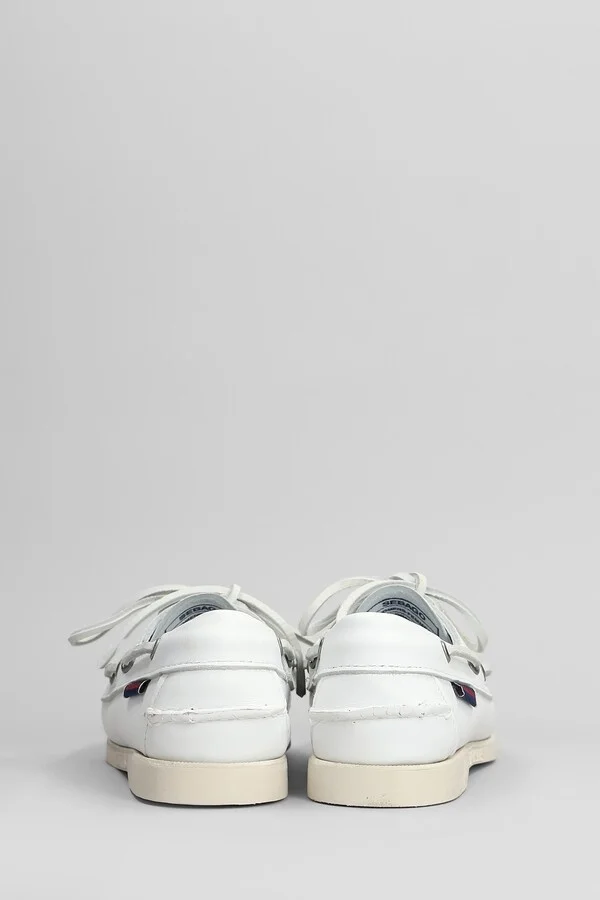 Portland Loafers In White Leather - Image 4