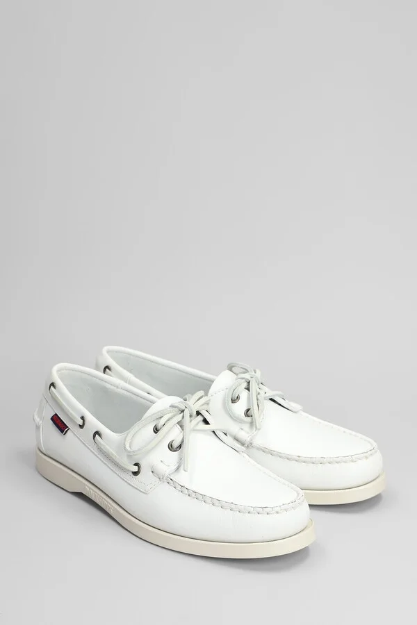Portland Loafers In White Leather - Image 2