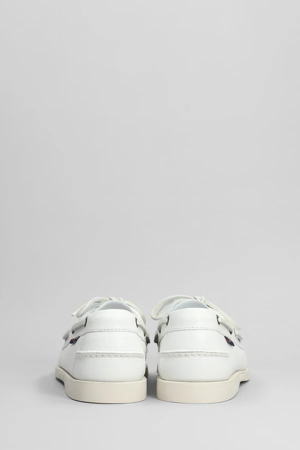 Portland Loafers In White Leather - Image 4