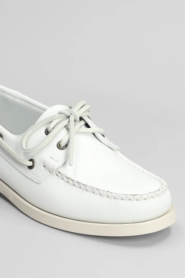 Portland Loafers In White Leather - Image 5