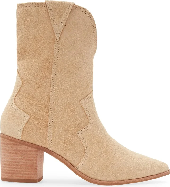 Porto Block Heel Cowboy Bootie - Image 3