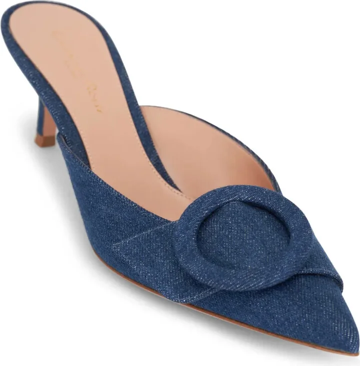 Portofino 55mm denim mules - Image 2