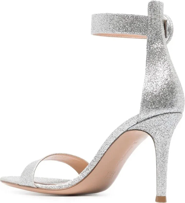 Portofino 85mm glitter sandals - Image 3