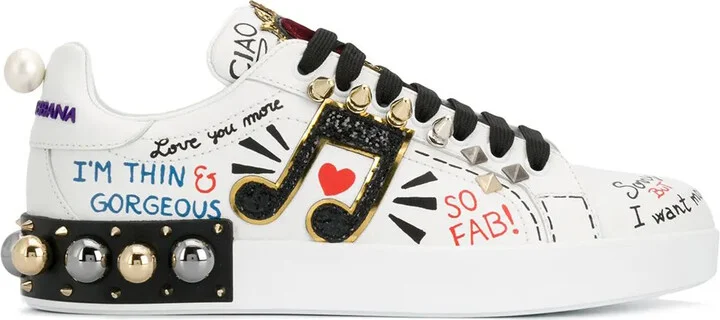Portofino appliqué sneakers