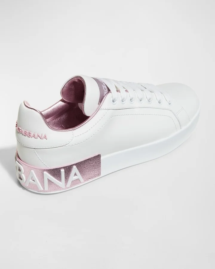 Portofino Bicolor Logo Low-Top Sneakers - Image 3
