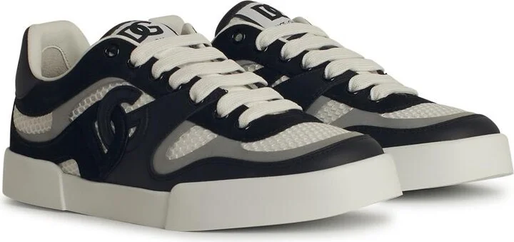 'portofino' Black Leather Blend Sneakers - Image 2