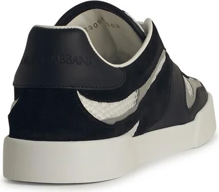 'portofino' Black Leather Blend Sneakers - Image 3