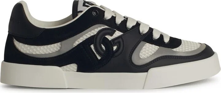 'portofino' Black Leather Blend Sneakers