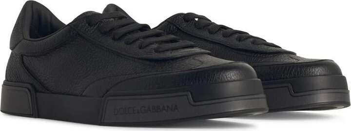 'portofino' Black Leather Sneakers - Image 2
