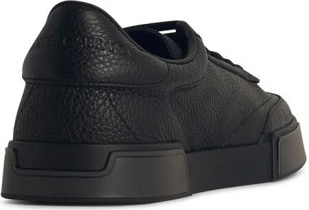 'portofino' Black Leather Sneakers - Image 3