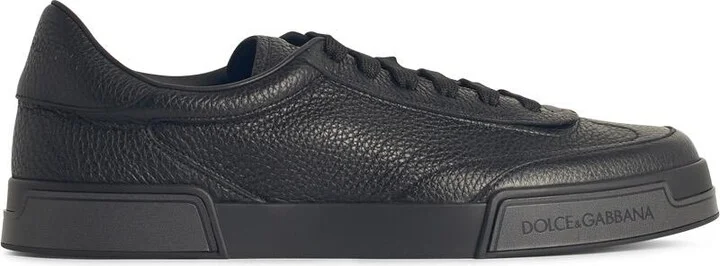 'portofino' Black Leather Sneakers