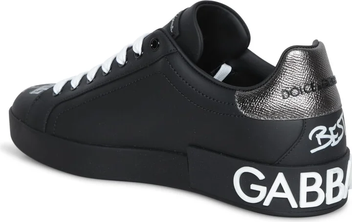 Portofino Black-silver Sneakers - Image 3