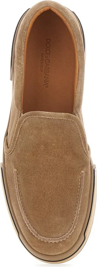 'Portofino' Brown Sneakers With Logo Lettering On The Sole In Suede Woman - Image 4