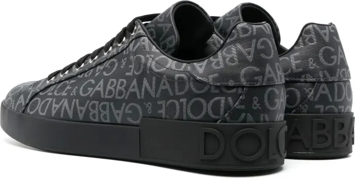 Portofino coated jacquard sneakers - Image 3