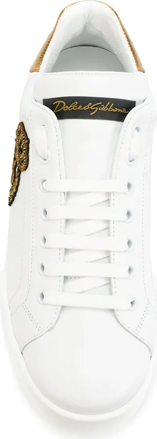Portofino crown-patch leather sneakers - Image 4