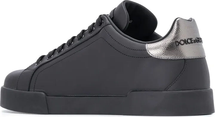 Portofino crown-patch leather sneakers - Image 3