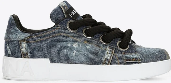 Portofino Denim Patchwork Sneakers